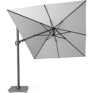 Platinum Challenger T² zweefparasol 350x260cm | light grey (lichtgrijs)