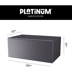 Gartentischabdeckung Platinum AeroCover Anthrazit (260 x 110 x 70 cm)