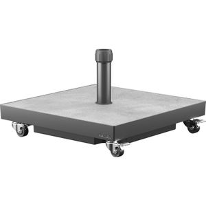 Platinum Sun & Shade - Parasolvoet - Ceramica - 40kg - Antraciet keramiek - Zwenkwielen - Vulbaar met zand