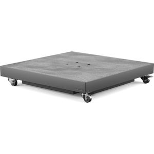Platinum Sun & Shade - Parasolvoet - Ceramica - 90kg - Antraciet keramiek - Zwenkwielen - Vulbaar met zand