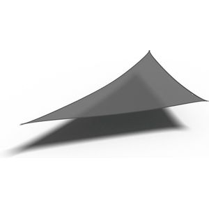 Platinum Sun & Shade - Coolfit - Schaduwdoek – Driehoek - 570x400x400cm – Antraciet – 5 jaar garantie - 95% UV protectie – Sterk geweven 285 g/m² - Hoge kleurechtheid