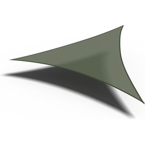 Platinum - Coolfit - Schaduwdoek - Olijfgroen - HDPE 285 gr/m² - Driehoekig 500x500cm