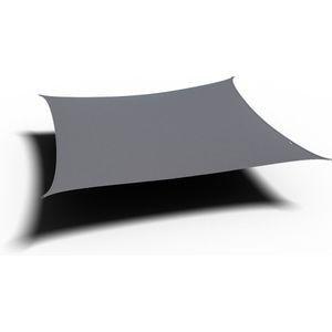 Platinum Sun & Shade - Dreamsail - Schaduwdoek - Vierkant - 400x400cm - Grijs - Waterdicht - 3 jaar garantie - 95% UV protectie - Fijn geweven
