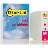 123inkt - T7553 Cartridge - Magenta - Hoge Capaciteit - Inhoud 70 ml