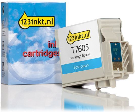 Epson - T7605 - Inktcartridge - Licht Cyaan - 215 ml