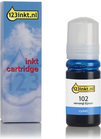 Inktfles - Cyaan - 70 ml - Geschikt Voor Epson EcoTank
