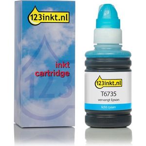 Inktfles Licht Cyaan - 100 ml - Geschikt voor Epson Inkjetprinters