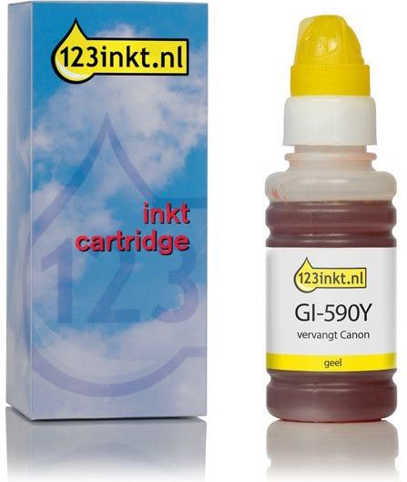 Huismerk - GI-590Y - Inktfles - Geel - 70 ml