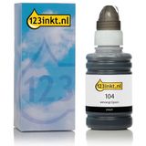 123inkt - Inktfles Zwart - 70 ml - Geschikt voor Epson EcoTank