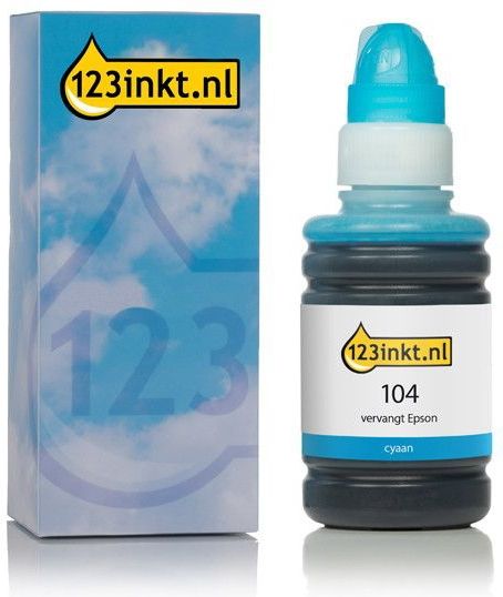 Inktfles Cyaan - 70 ml - Geschikt voor Epson EcoTank Series