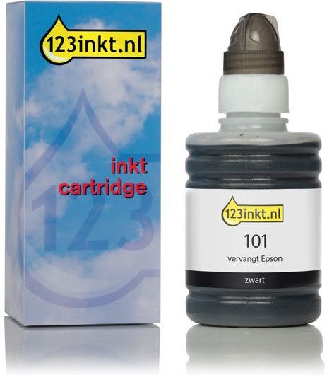 Epson 101 inktfles zwart (123inkt huismerk)