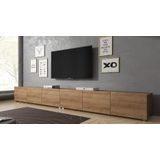 Meubella - TV-Meubel Calgary - Eiken - 300 cm (2x 150) - Hangend of staand