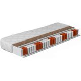 Matras Felix - Pocketvering 7 zones met kokos - 180x200 cm