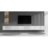 TV-Meubel Flame - Wit - 320 cm