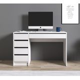 Bureau Avio - Wit - 120 cm