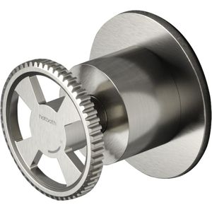 Inbouw stopkraan hotbath cobber @work warm geborsteld nikkel