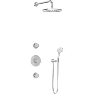 Hotbath Get Together IBS1CR inbouwdouche met 3s handdouche en 25cm hoofddouche chroom