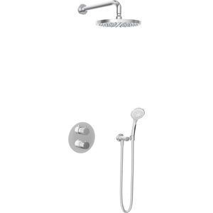 Hotbath Get Together IBS1A inbouw regendouche met 3s handdouche en 25cm hoofddouche chroom