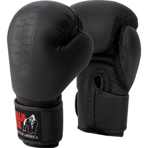Gorilla Wear Montello Bokshandschoenen - Boxing Gloves - Boksen - Zwart/Rood - 10 oz