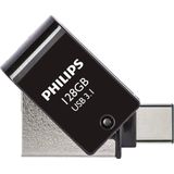 Philips - 2 in 1 OTG USB Stick - 128GB - Zwart - USB 3.1 + USB C
