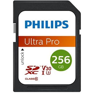 Philips - SDXC-kaart - 256 GB - Zwart - Geheugenkaart