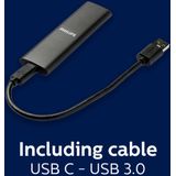 Philips Portable SSD - 1 TB - USB-C - USB 3.2 - 540MB/s