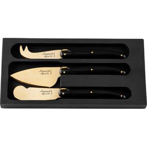 Laguiole Style de Vie Prestige Line Kaasmessenset 3-delig Goud Stonewash