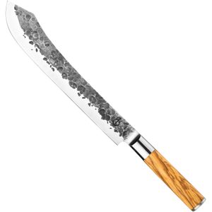 Forged Slagersmes 25cm Olive + Gratis hoes