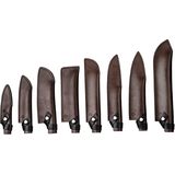 Forged - Messenbeschermer - Donkerbruin Leer - Druksluiting