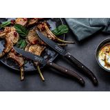 Laguiole Style de Vie - Steakmessen - Wengé - Zwart - Ergonomisch Ontwerp
