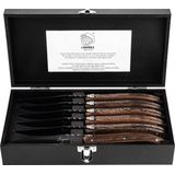 Laguiole Style de Vie - Steakmessen - Wengé - Zwart - Ergonomisch Ontwerp