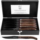 Laguiole Style de Vie - Steakmessen - Wengé - Zwart - Ergonomisch Ontwerp