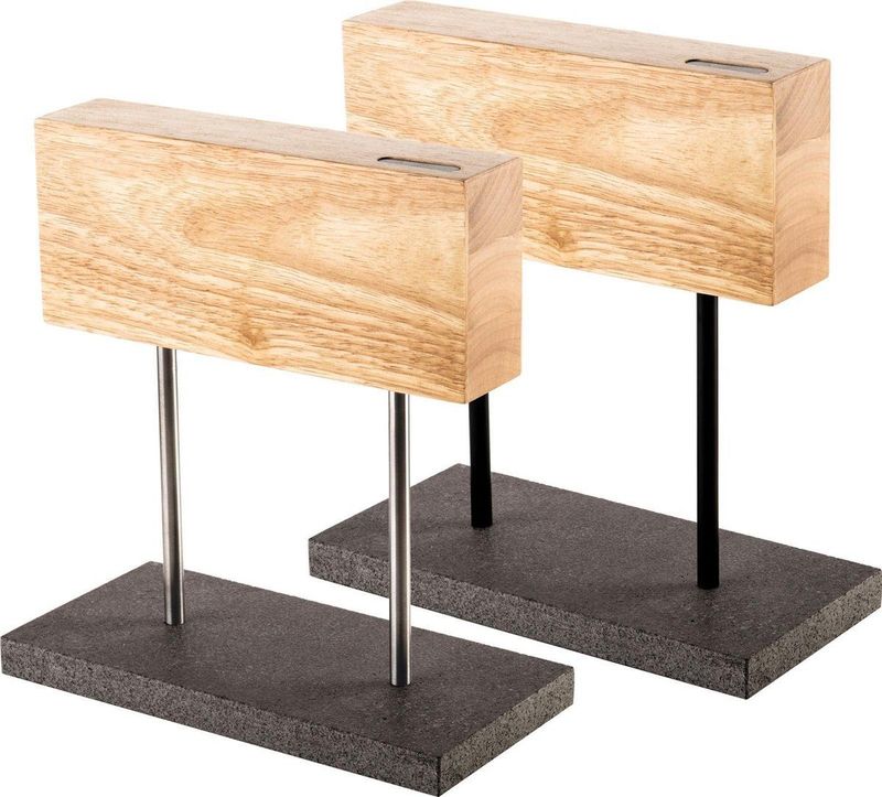 Style De Vie - Magnetisch Messenblok - Houtkleurig - Eikenhout