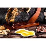 Style De Vie - Keramieken Olijfoliedipschaal - Wit - Keramiek - Matte Kleur