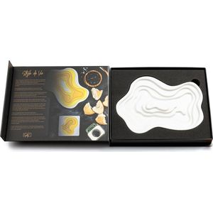 Style De Vie - Keramieken Olijfoliedipschaal - Wit - Keramiek - Matte Kleur