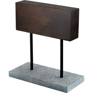 Laguiole Style de Vie - Magnetisch Messenblok - Walnoothout - Voor 4 tot 5 Messen