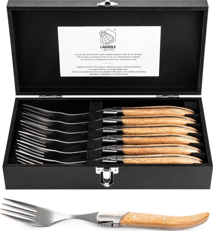 Laguiole Style de Vie - Luxury Line - Vorken - Eikenhout - Stonewash