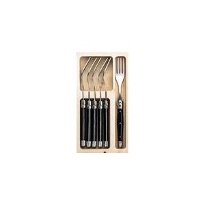 Laguiole Style de Vie Vorken Premium Line - 6-delig - Zwart - Nieuw model