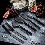 Style de Vie - Set van 6 Kaas- en Botermessen - Zwart - RVS
