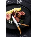 Laguiole Style de Vie mini bestek - tappabestek set van 8 olijfhout