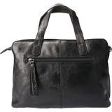 Leather Design Handtas/Schoudertas Nappa Zwart