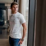 MV Logo T-shirt - Wit - Max Verstappen