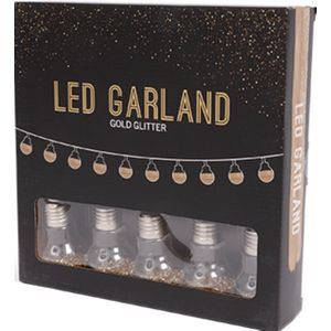 SENZA LED Glitter Bol Slinger - 10 Lampen - Koper of Goud