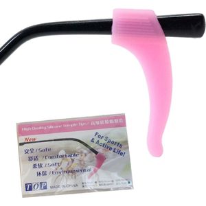 Fako Bijoux® - Anti-slip Oorhaakjes - Brilhaakjes - Siliconen - Roze - 1 Paar