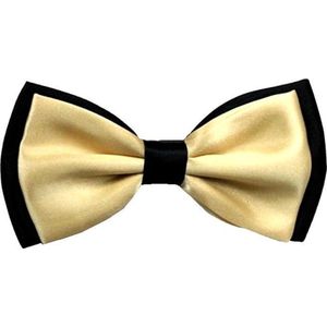 Fako Fashion® - Kinder Vlinderstrik - Vlinderdas - Kinderstrik - Strik - Duo Tone - 10cm - Goud