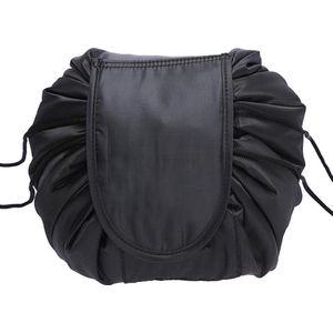 Fako Fashion® - Magic Travel Pouch - Cosmetic Opberg Tas - Make-up Opbergsysteem - Make-up Toilettas - Reistas - Make Up Cosmetica Accessoires Organiser - Handige Toilettas - Zwart