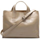 MYOMY Schoudertas My Paper Bag Handbag Crossbody Leer - beige