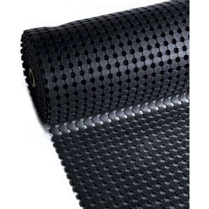 Rubber ringmat op rol open bodem | 10 meter lang x 1,83cm breed (1cm dik)