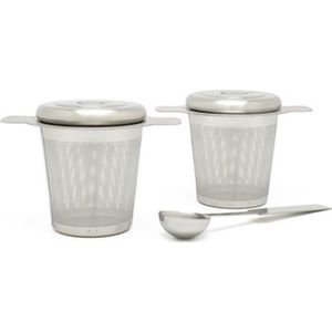 Bredemeijer - Twee theefilters met theemaatlepel - RVS