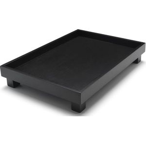 Horeca dienblad anti slip laag - zwart - kunststof - D35cm - rond | Fun